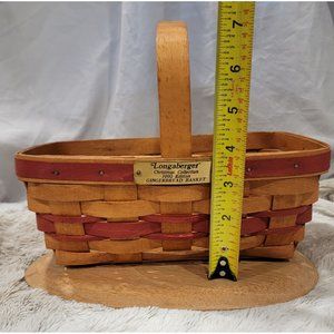 Vintage Longenberger Basket, Christmas Collection, 1990 Edition, Gingerbread Bas